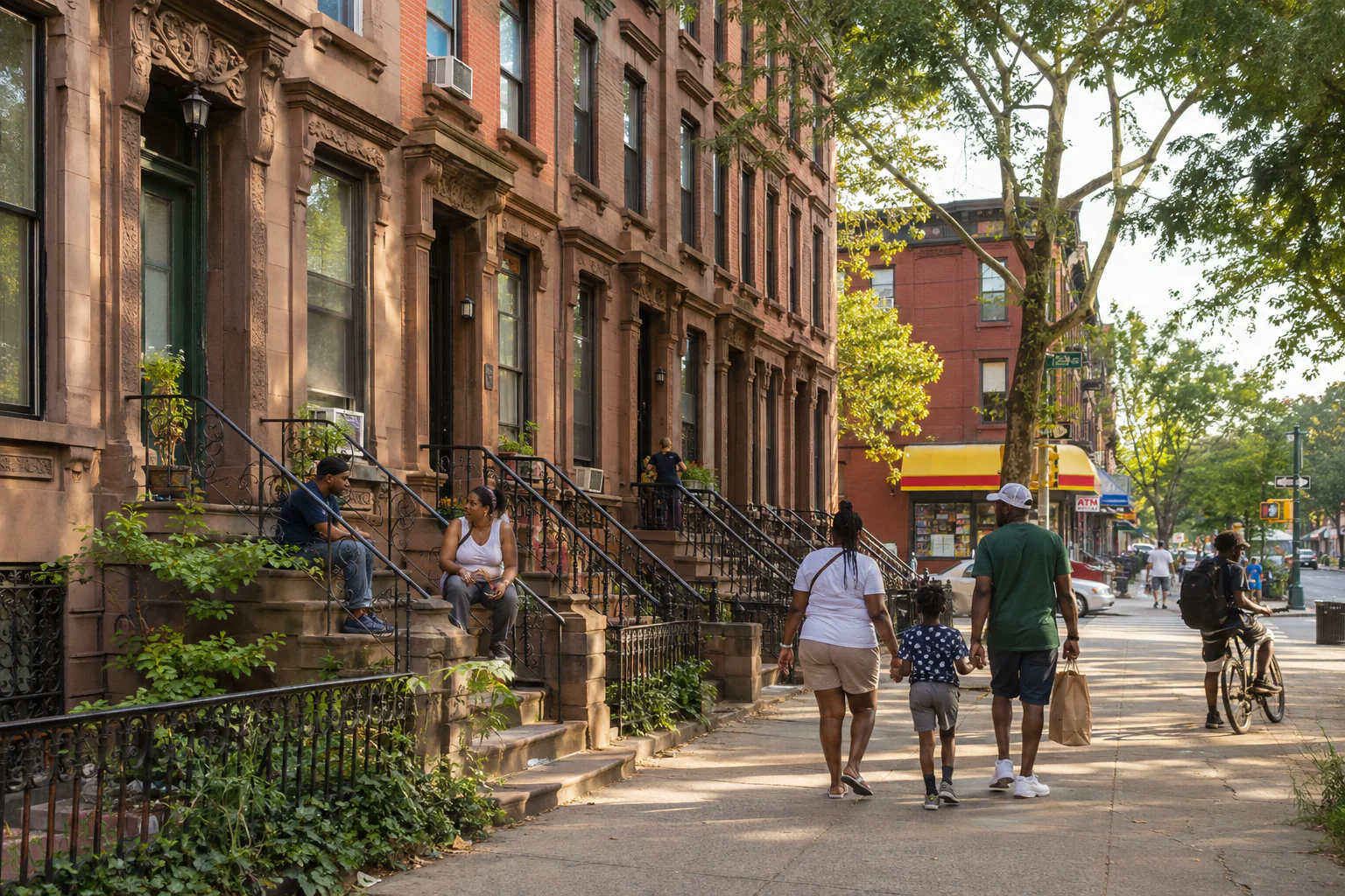 Vista de Bedford-Stuyvesant, Brooklyn, Nueva York
