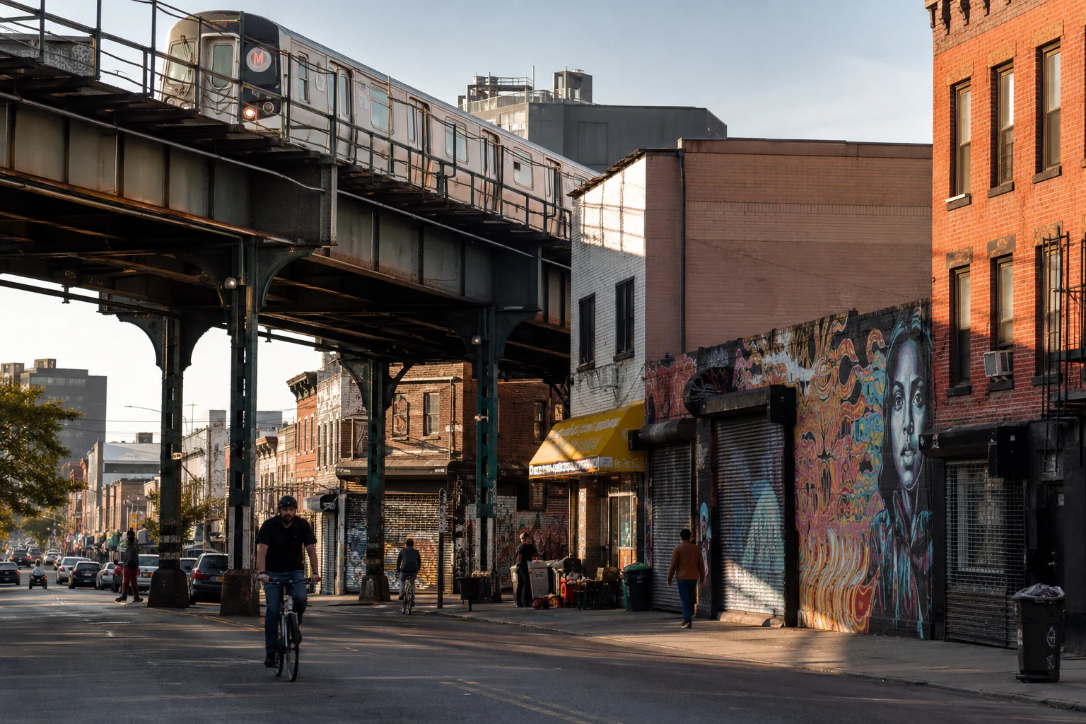 Vista de Bushwick, Brooklyn, Nueva York