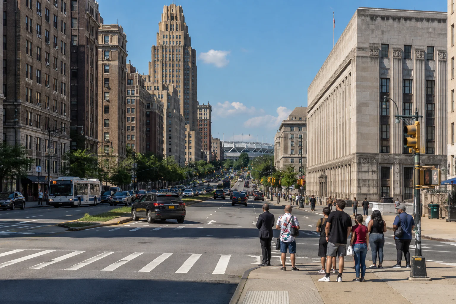 Vista del condado del Bronx, Nueva York