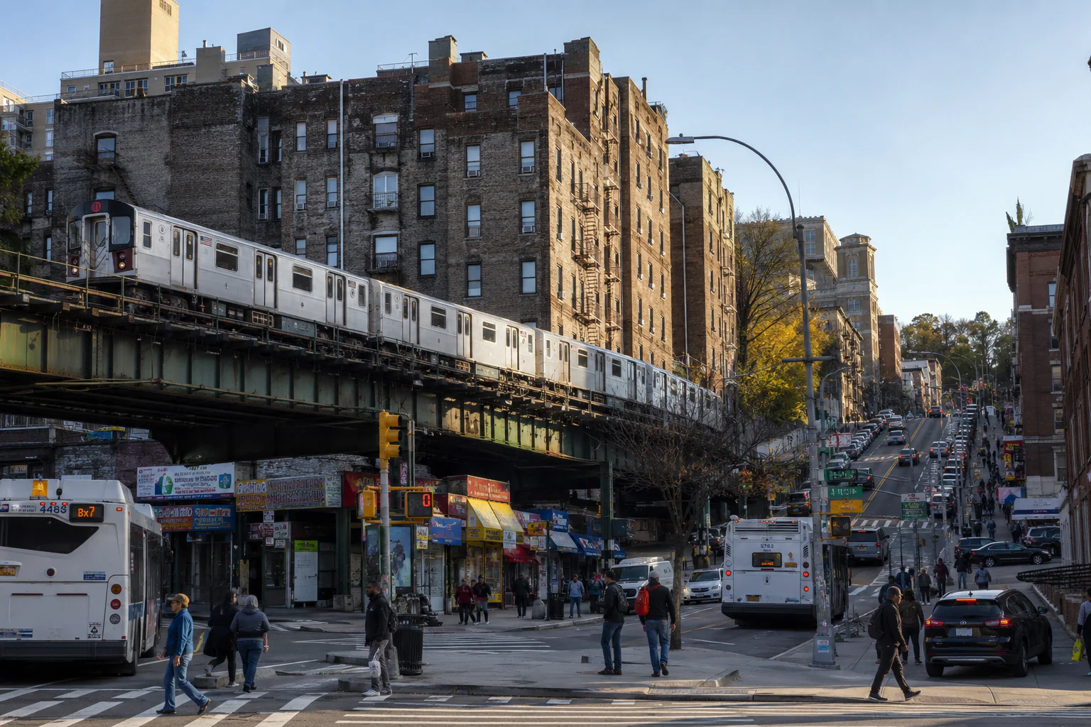 Vista de Kingsbridge, Bronx, Nueva York